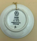 Royal Copenhagen Fajance-Teller 1-2010 Rosenborg Denmark-Kollektion