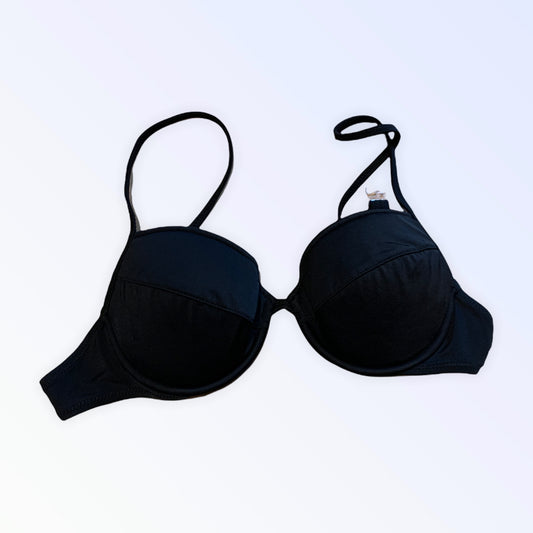 Schwarzer Damen-Bikini-BH-Slip-Badeanzug M neu 44