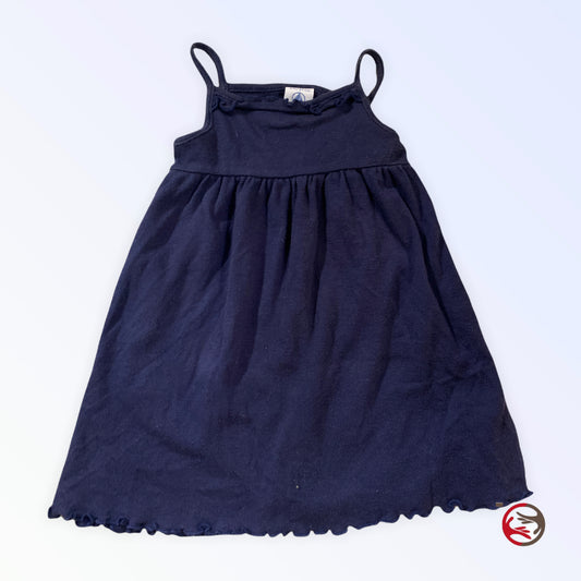 Petit Bateau blue dress for girls 6 months