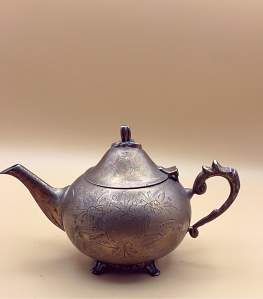 Nickel silver teapot