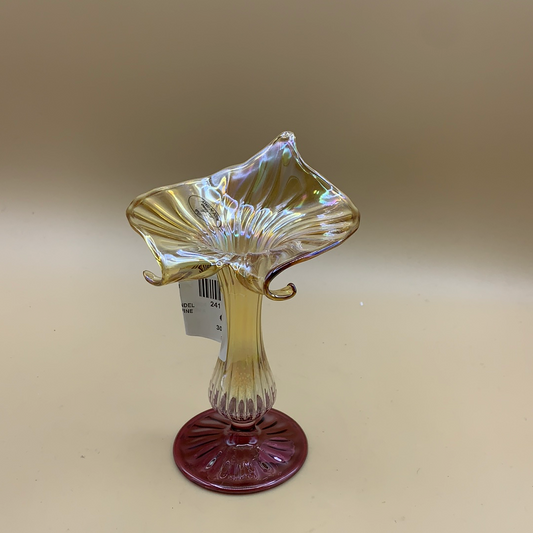 Feine Vase aus Murano-Kristallglas, 16 cm hoch