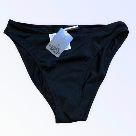 Neuer schwarzer Slip-Badeanzug für Damen in XL