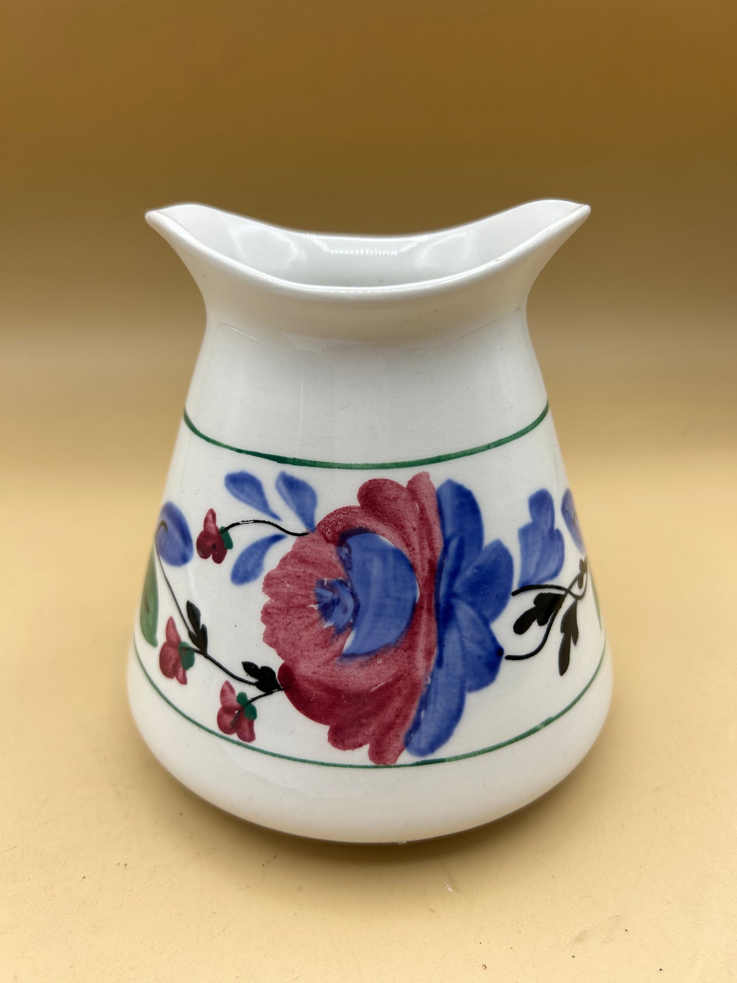 vaso in ceramica dipinto a mano Adderley  1960's  Vintage Bone China England
