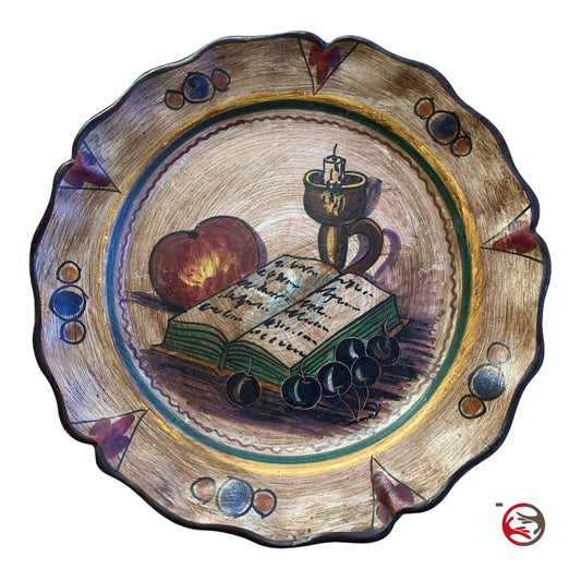 Ischia hand-painted decorative ceramic plate