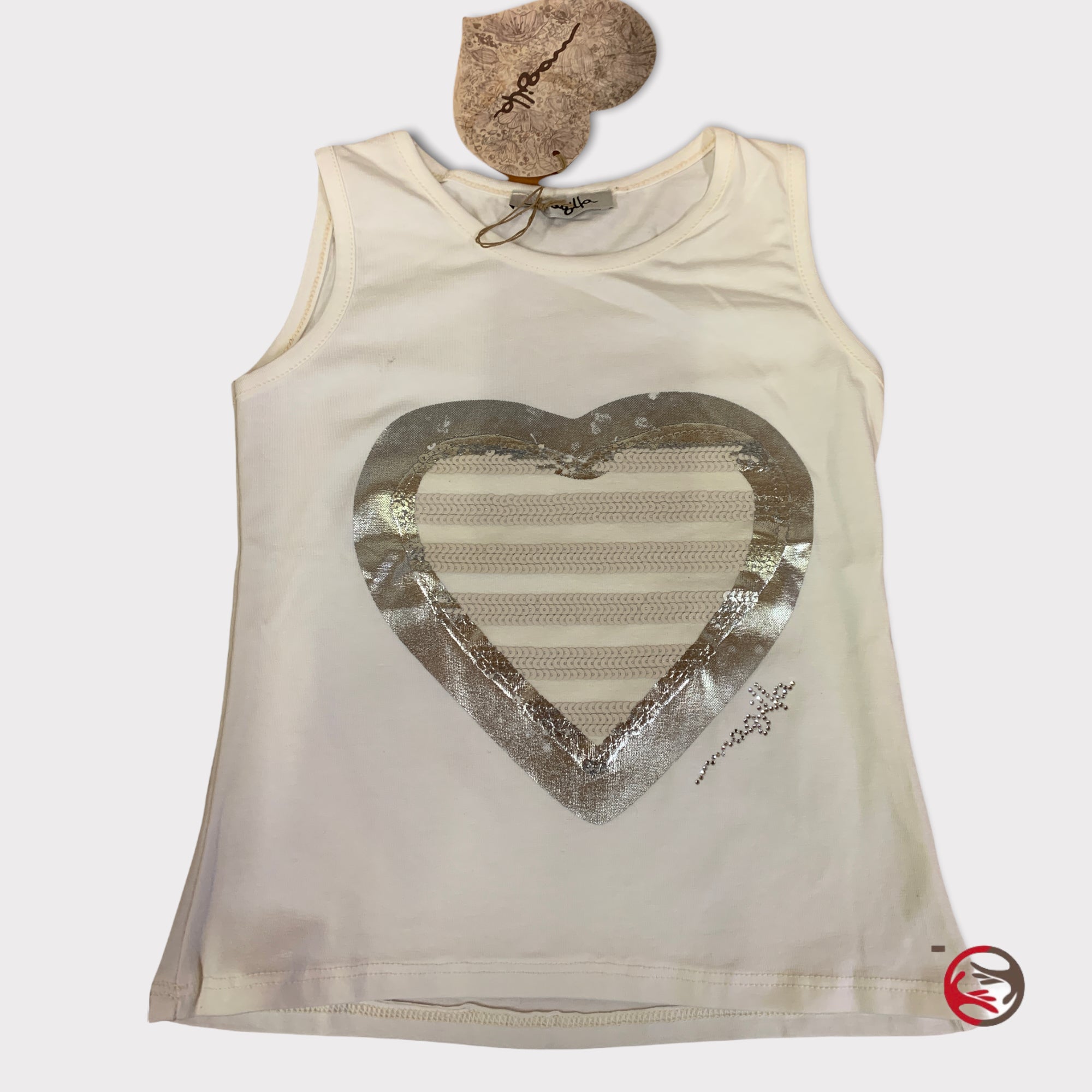 new Magilla sequined t shirt tank top for girls 6 years