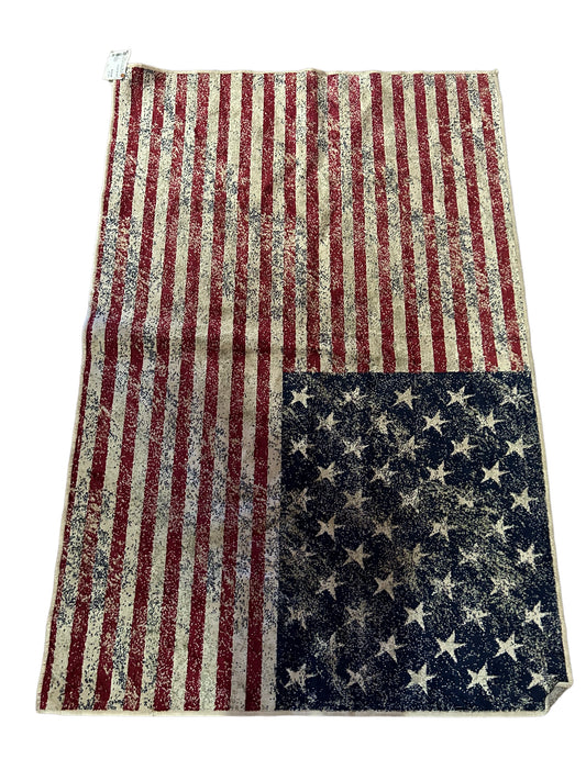 Teppich mit amerikanischer Flagge, 91 x 138 cm