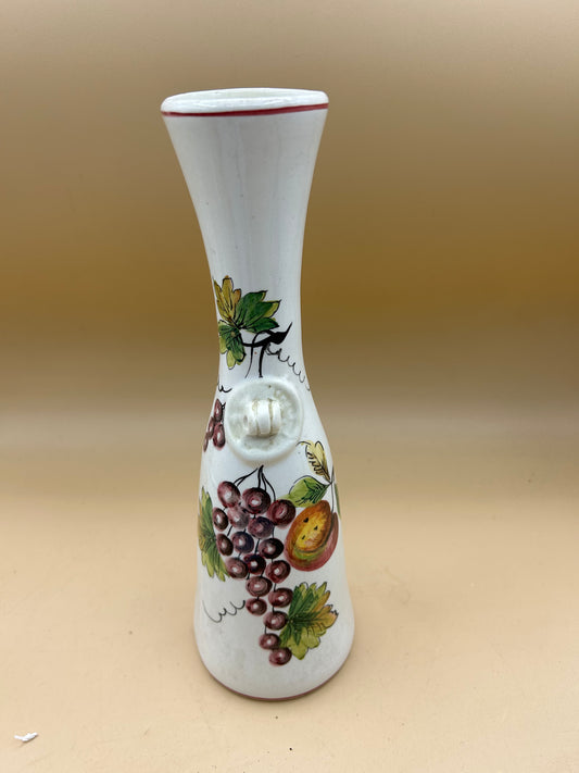 Bottiglia vino in ceramica dipinto a mano Vecchia Bassano