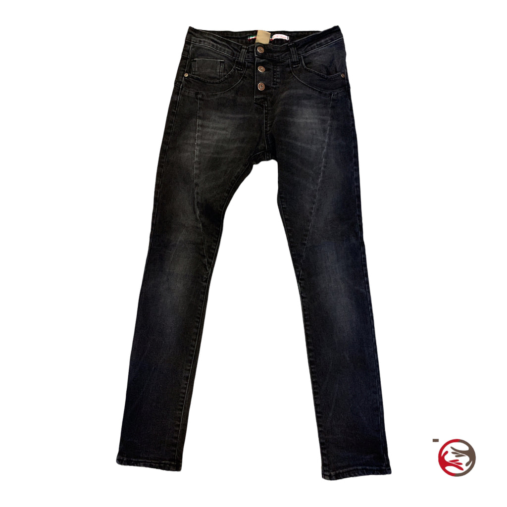 Schwarze Damenjeans Please XXS