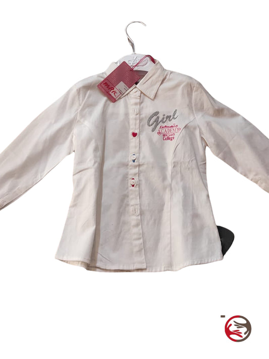 Camicia bianca nuova bambina MRK 3-4 anni