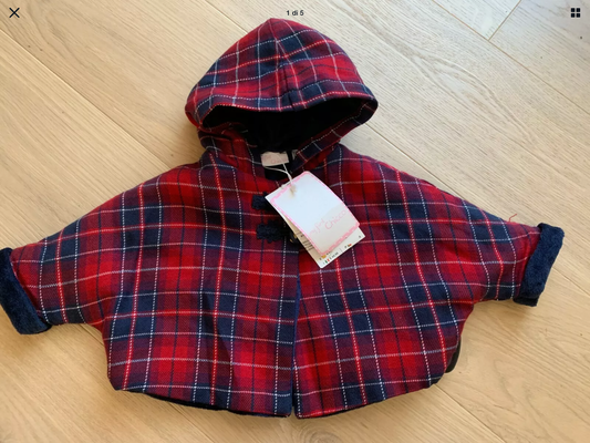 CHICCO CAPE PADDED JACKET COAT NEW 0-3 MONTHS