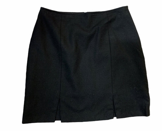 Superior pure black wool skirt size M 44