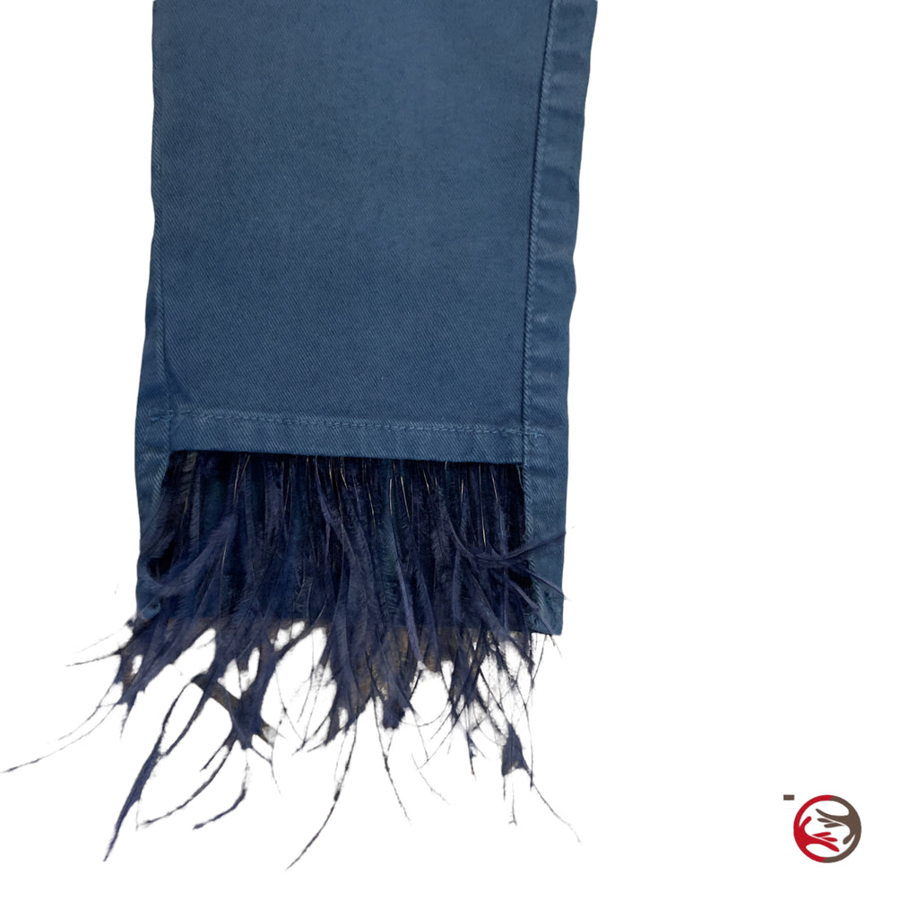 Rinascimento Damenjeans in Petrolgrün XS