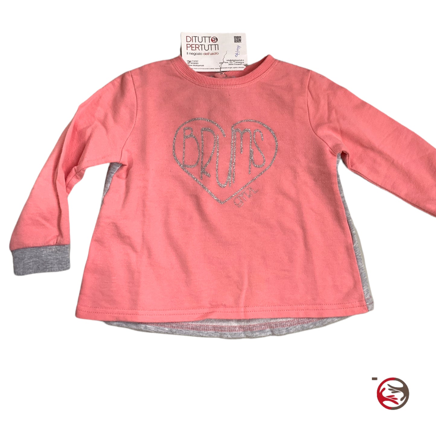 Brums pink sweatshirt for girls 18 months