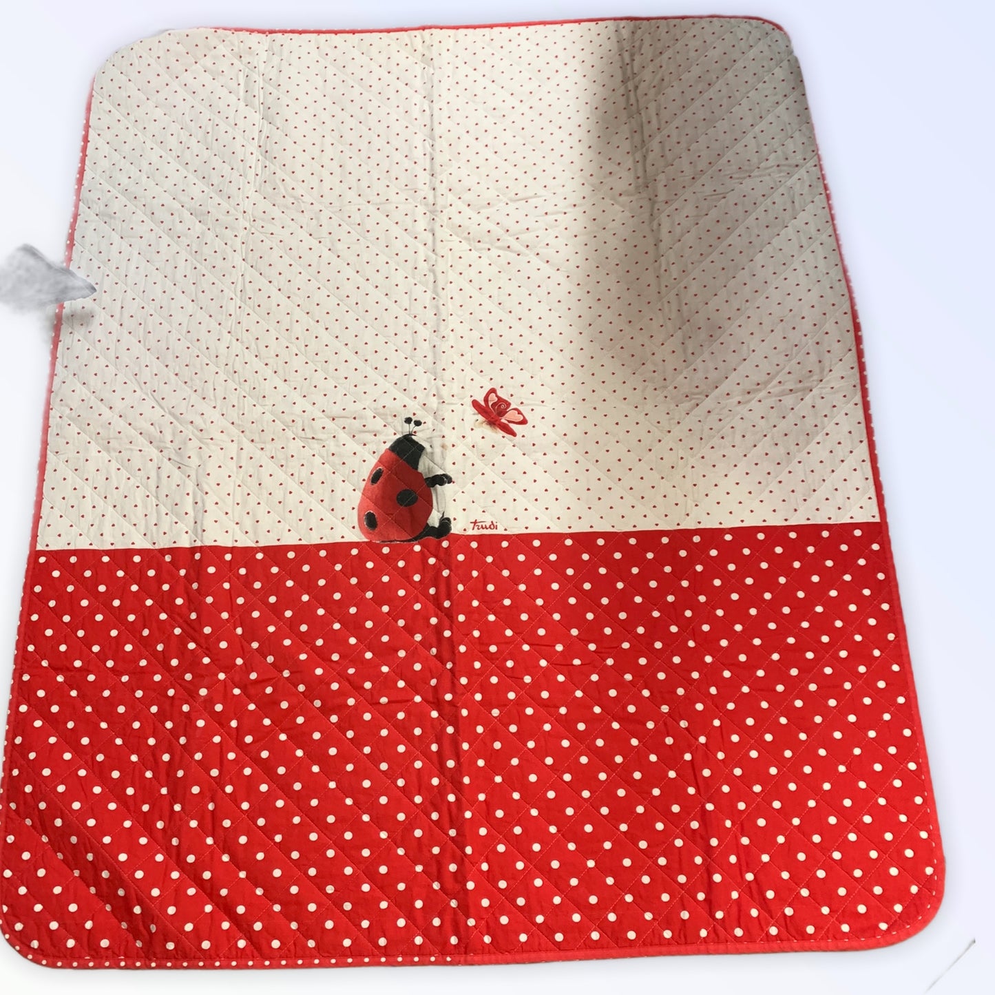 Trudi light quilted bedspread with ladybug