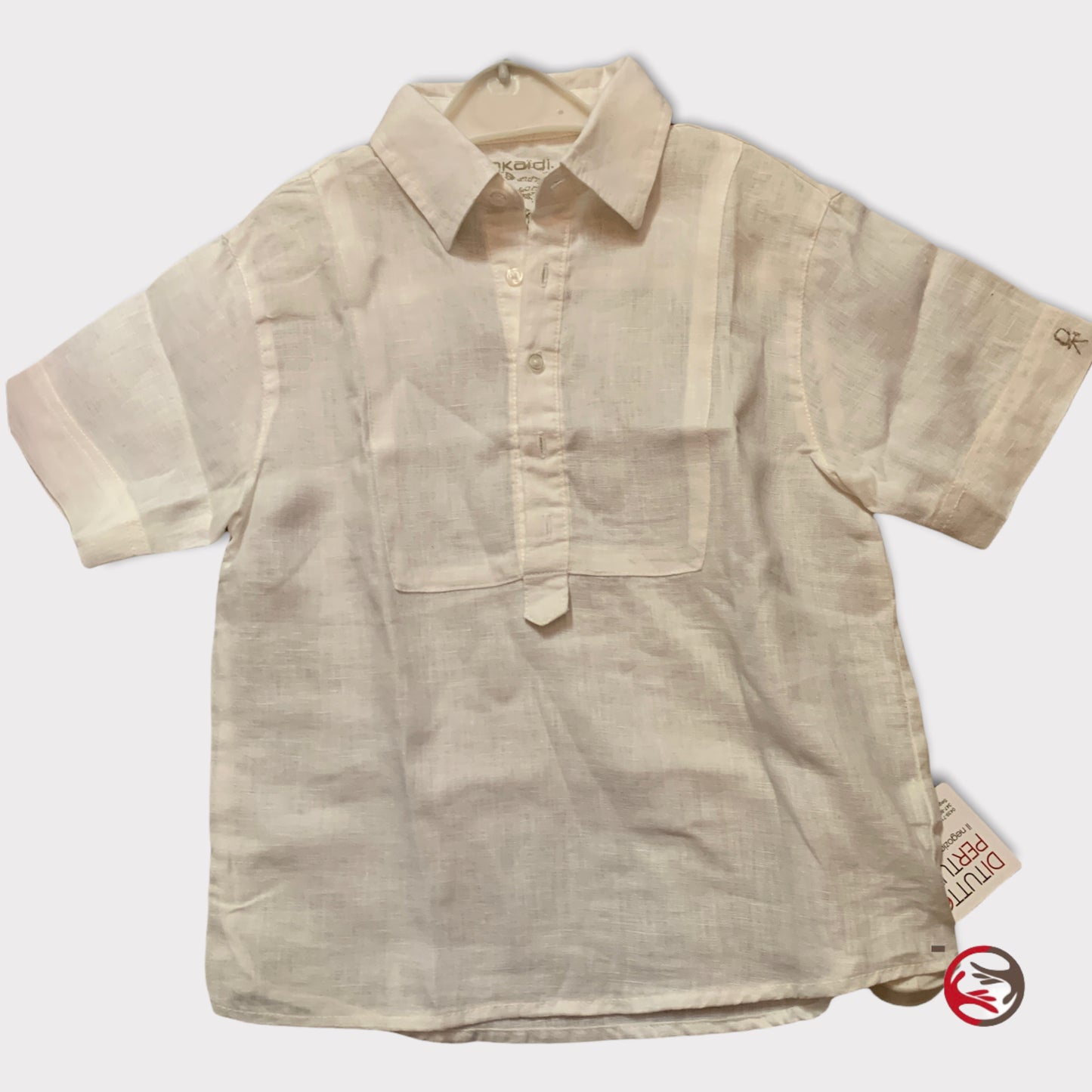 Camicia bianca in lino bambino 8 anni