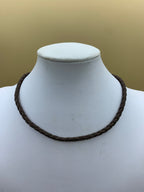 Geflochtene Halskette aus Leder