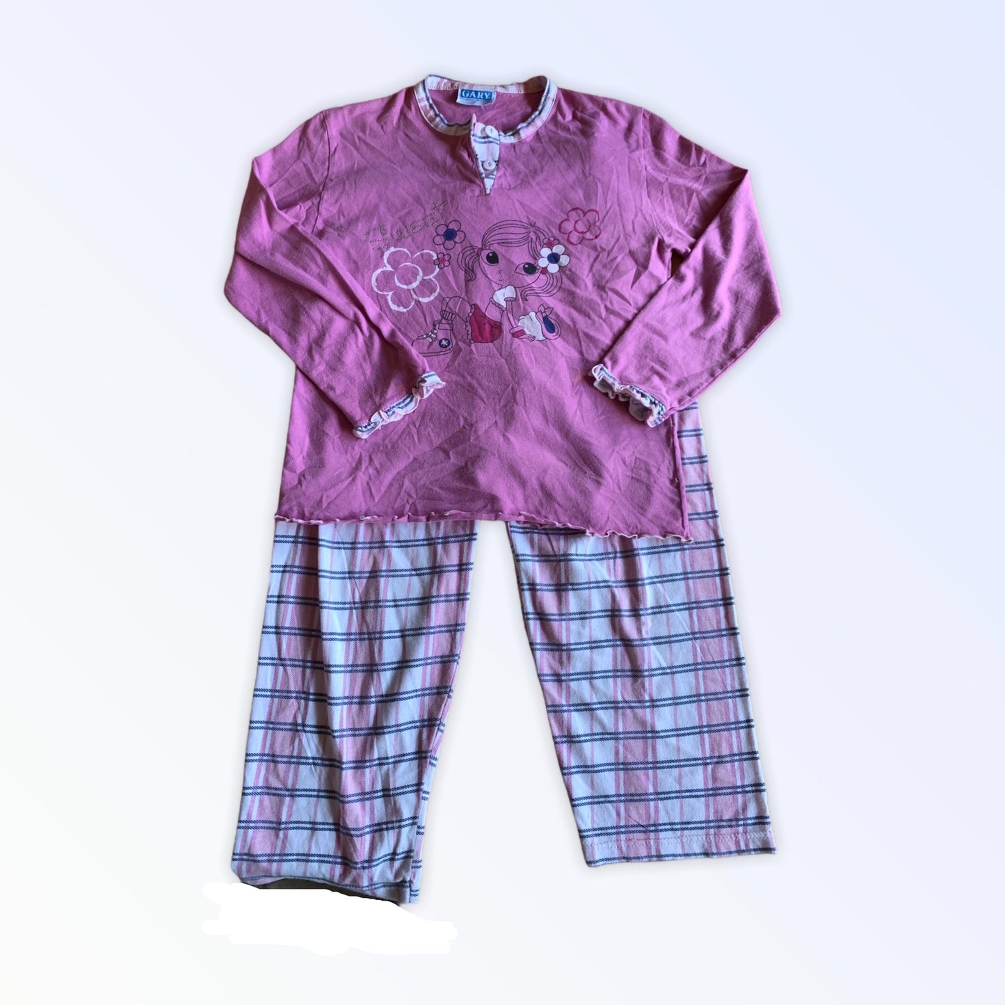 Two-piece light cotton pajamas for girls Gary 7 years