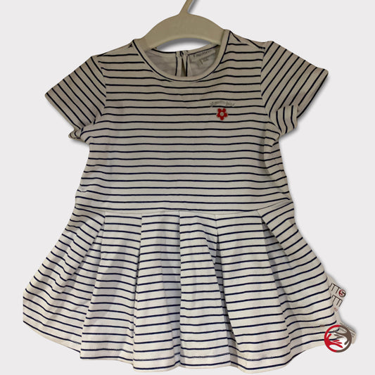 Striped dress for girls 9-12 months Fagottino