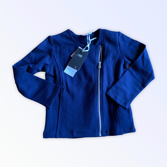 Neuer blauer Ido-Pullover für 4-jährige Mädchen