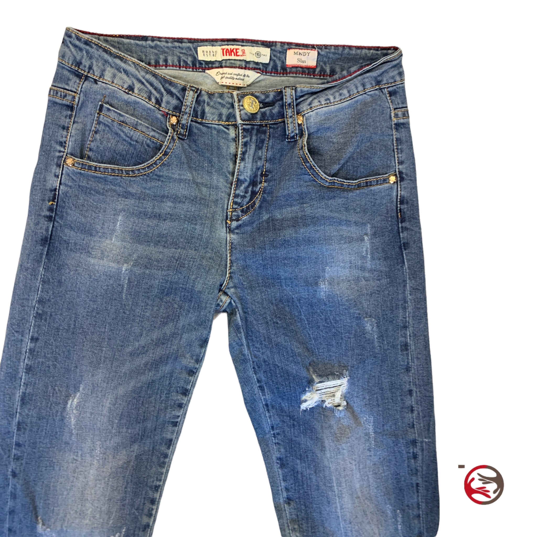 Nehmen Sie Two Mindy Slim Damenjeansgröße. 27 XS