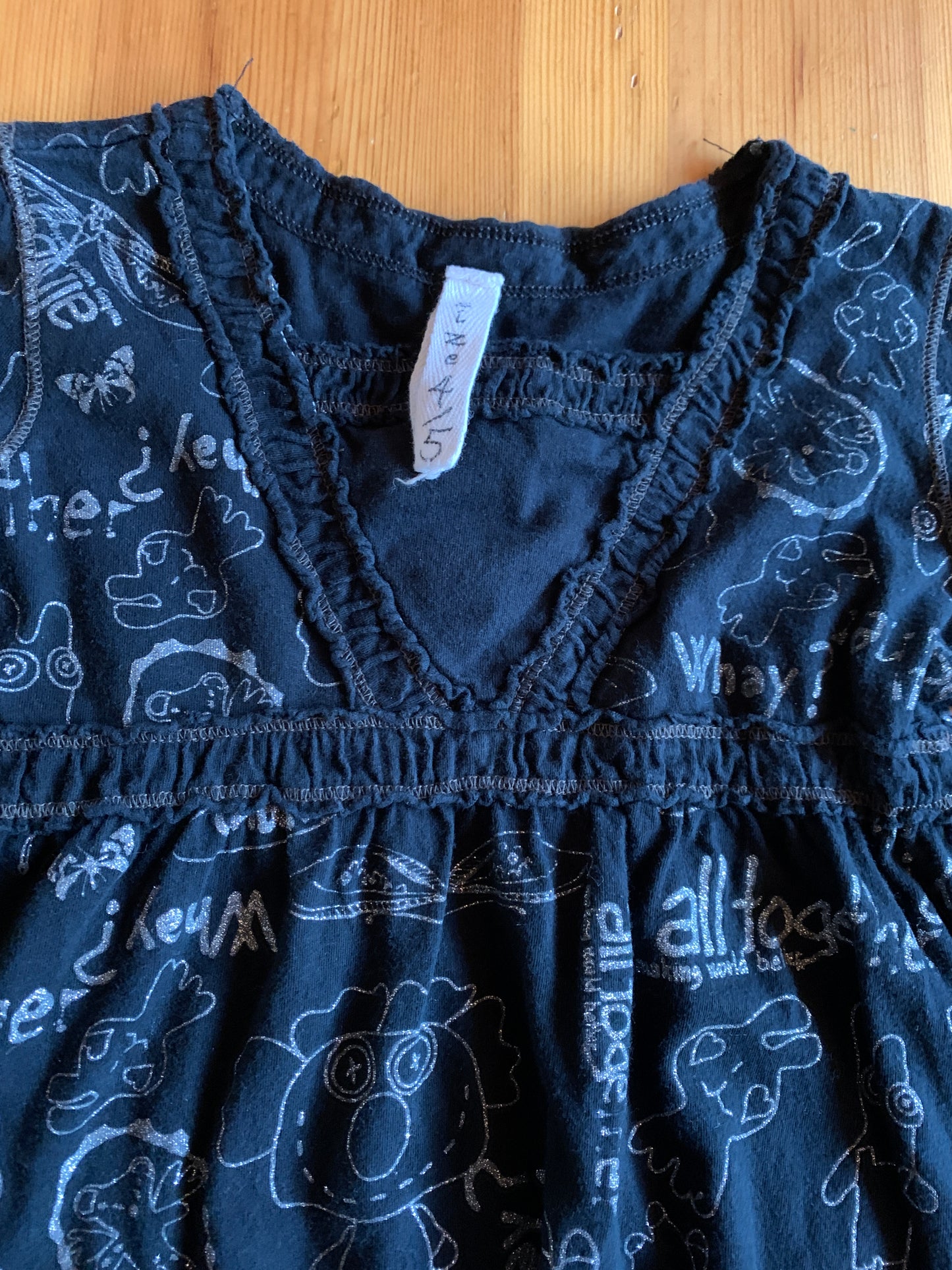 T-Shirt für Mädchen 4-5 Jahre