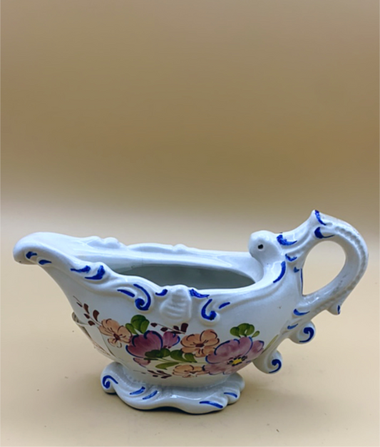 Bassano Sauciere aus bemalter Keramik
