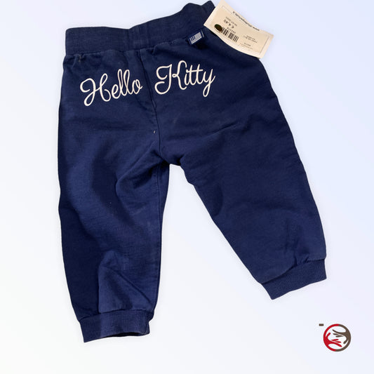 Pantaloni tuta blu Hello Kitty Original Marines bambina 6-9 mesi