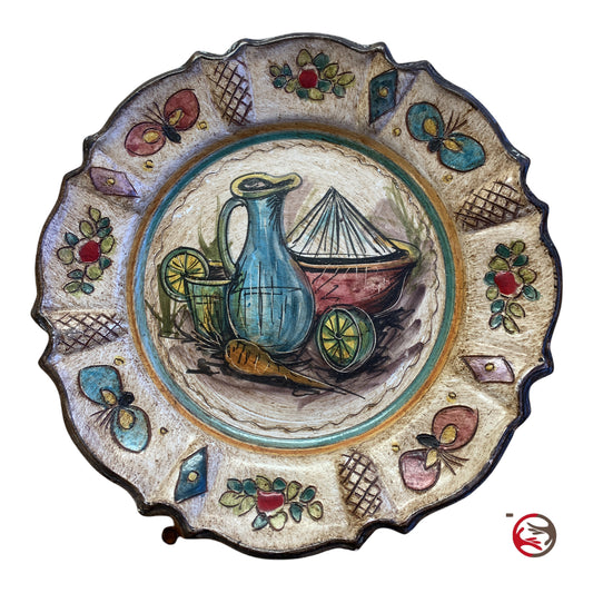 Ischia hand-painted decorative ceramic plate