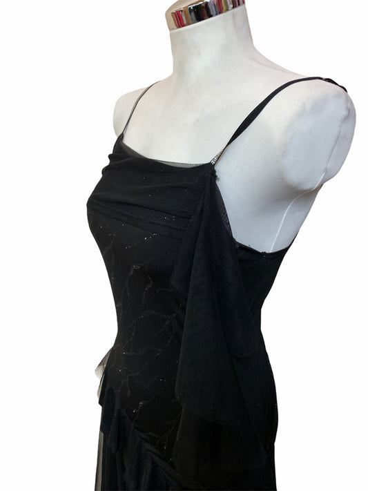 vestito nero donna tg XS con tulle