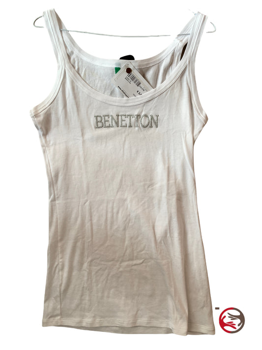 Benetton Damen-Tanktop in T-Shirt-Größe L