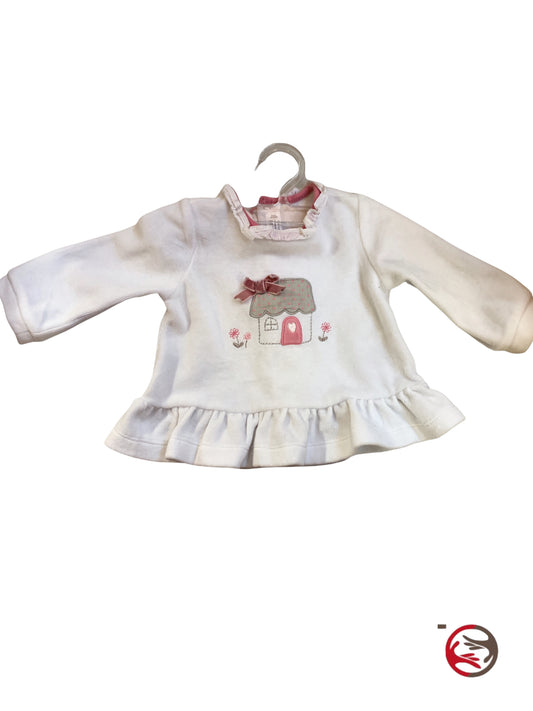 Maglia in ciniglia 2-4 mesi bambina