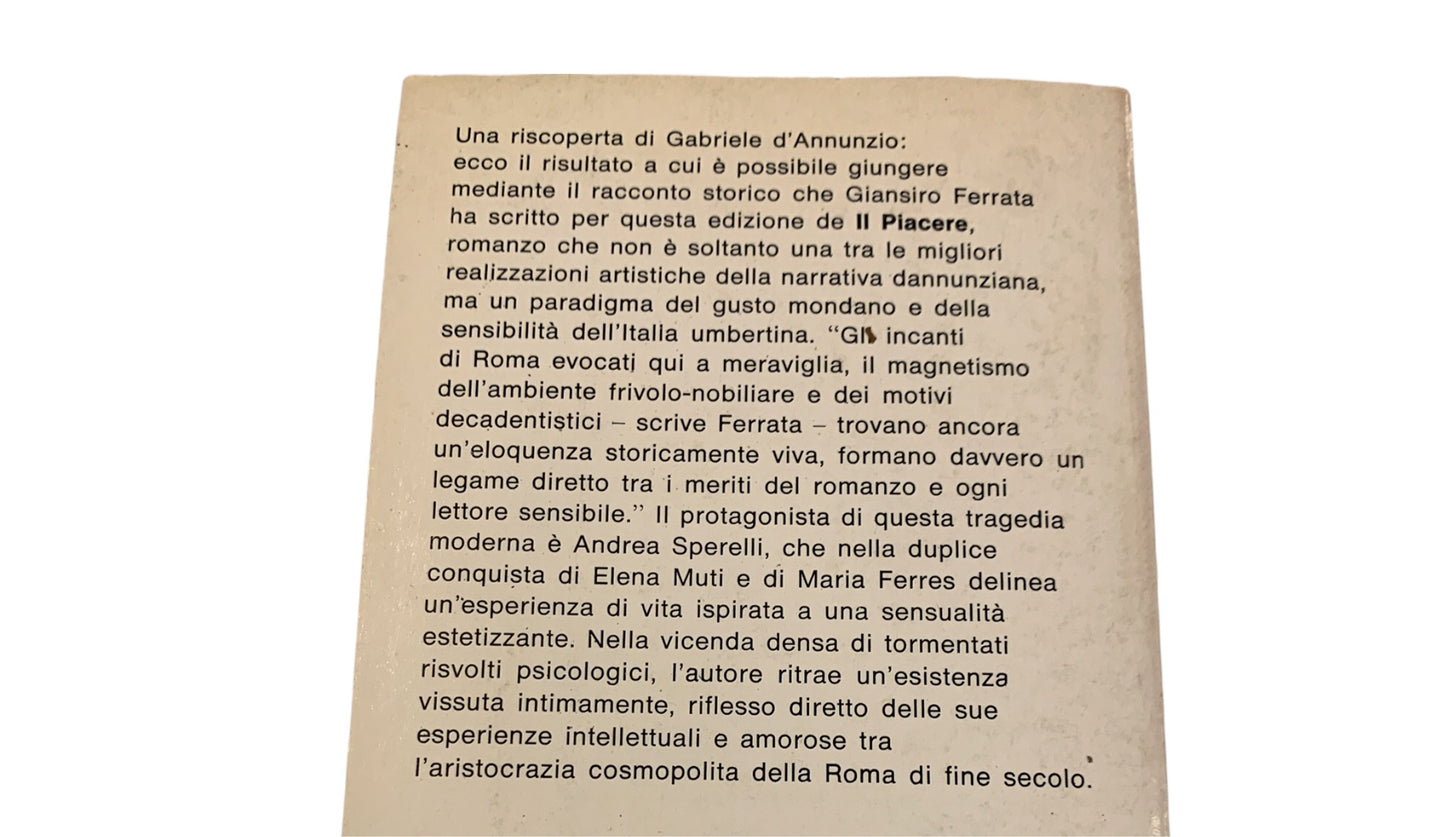 Gabriele D’Annunzio - il piacere