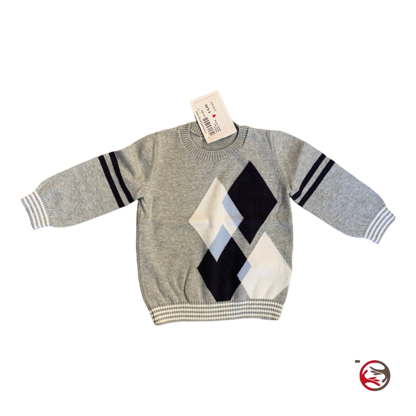 Benetton rhombus cotton sweater for children 18 months