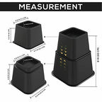 Utopia Bedding Verstellbare Erhöhung für Betten und Sofas – 8 Teile: 4 hoch und 4 kurz 